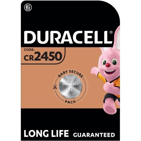 Pila de Botón Duracell CR2450 3V (DL2450)