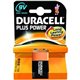 Pila Duracell Plus Alcalina 9V (MN1604)