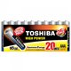 Pack 20 Pilas Toshiba AAA Alcalinas LR03 (R03ATPACK20)