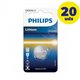Pack 20 Pilas de Botón Philips Litio 3V (CR2016 01B)