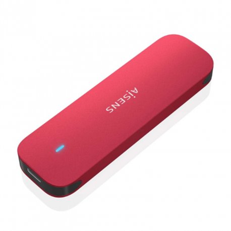 Caja SSD AISENS M.2 USB-C 3.1 Rojo (ASM2-027RED)