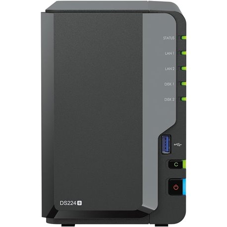 NAS Synology DiskStation J4125 2 Bahías Negro (DS224+)