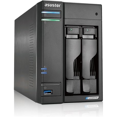 NAS Asustor J4125 SSD M.2 SATA3 Ethernet Negro(AS6602T)