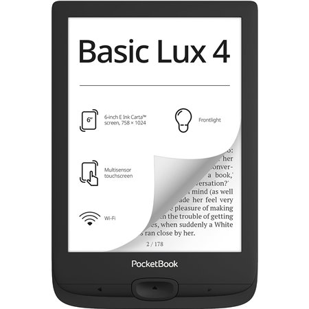 eBook PocketBook Basic Lux 4 6" 8Gb Negro (PB618-P-WW)