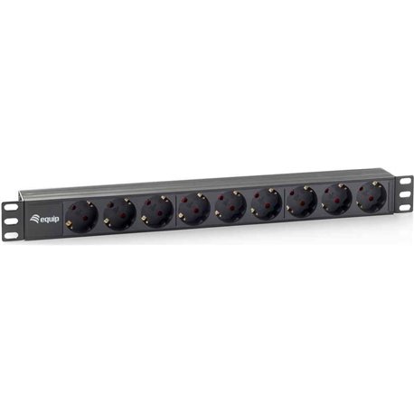 Regleta EQUIP 9 Tomas Rack 19" 1U Negra (EQ333282)