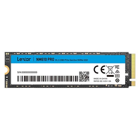 SSD Lexar 2Tb M.2 2280 PCIe 3.0 NVMe (LNM610P002T-RNNN)
