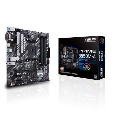 ASUS B550M-A/CSM: (AM4) 4DDR4 HDMI DVI mATX