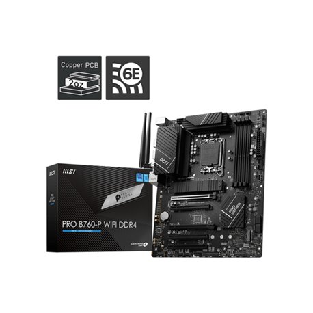 MSI PRO B760-P WIFI: (1700) 4DDR4 SATA3 HDMI RJ45 ATX