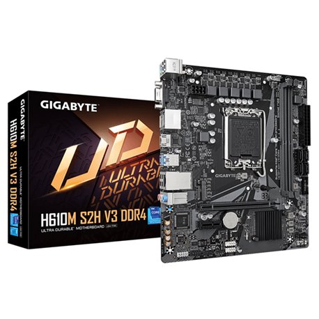 GIGABYTE H610M S2H V3:(1700) 2DDR4 HDMI VGA DVI DP mATX