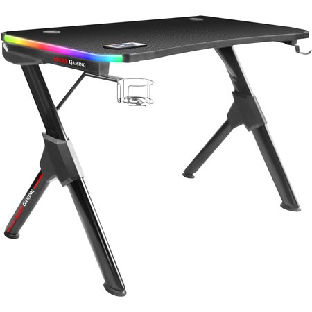 Mesa Mars Gaming 110x60x75 Máx 100Kg RGB Negro (MGDRGB)