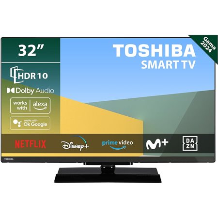 TELEVISOR LED TOSHIBA 32 LED HD USB SMART TV ANDROID WIFI BLUETOOTH HOTEL