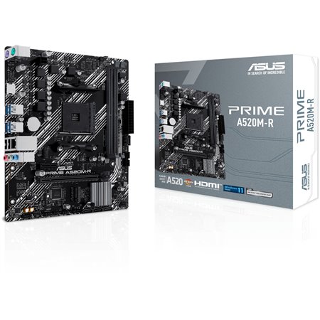 ASUS PRIME A520M-R: (AM4) 2DDR4 SATA6 HDMI mATX