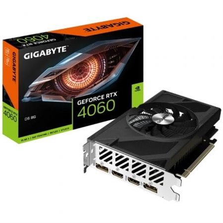 TARJETA DE VIDEO NVIDIA GIGABYTE RTX4060 D6 8GB DP HDMI GDDR6 PCIE 4.0