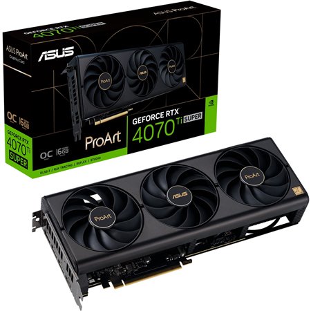 ASUS ProArt -RTX4070TIS-O16G NVIDIA GeForce RTX 4070 Ti SUPER 16 GB GDDR6X