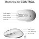 Ratón SUBBLIM Curve Bluetooth Blanco (SUBMO-EDCUR02)