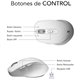 Ratón SUBBLIM Comfort Bluetooth Blanco (SUBMO-EDCON02)