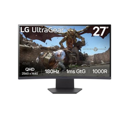 Monitor Gaming LG 27" VA QHD 1000R Curvo (27GS60QC-B)