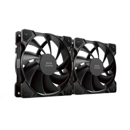 Kit 2x Ventilador Mars Gaming 120mm Negro (MFPWMX2)