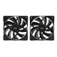 Kit 2x Ventilador Mars Gaming 120mm Negro (MFPWMX2)