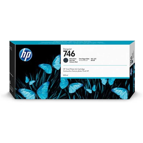 Tinta HP 746 Negro Mate 300ml (P2V83A)