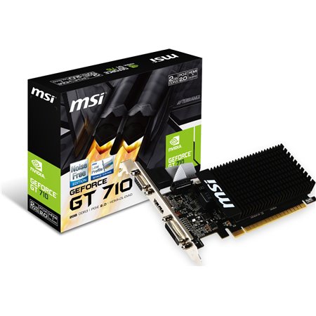 TARJETA DE VIDEO MSI GT710 2GB LP VGA HDMI DVI