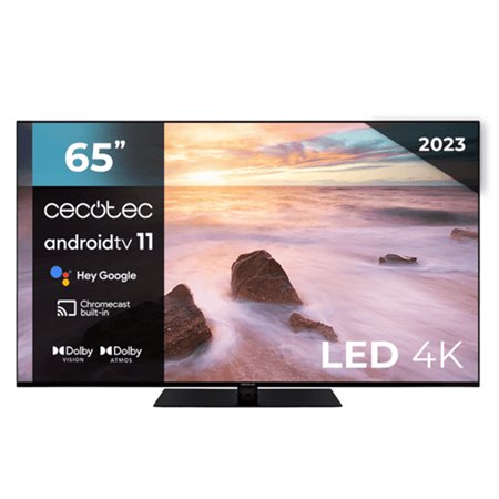 TV CECOTEC ALU20065Z 65" 4K UHD Smart TV Negro (02602)