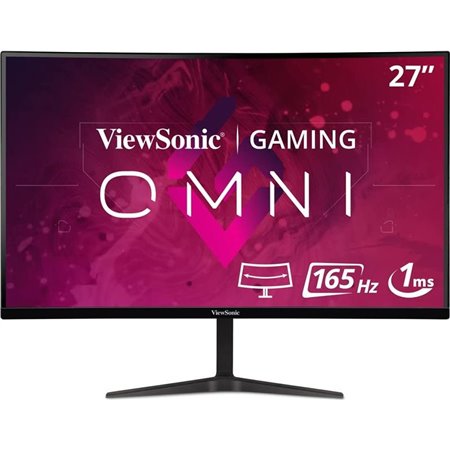 MONITOR GAMING VIEWSONIC 27 165HZ CURVO MULTIM ERGONOMICO HDMI DP 3YR GAR