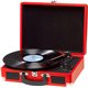 Tocadiscos DENVER USB con altavoz Rojo (VPL-120RED)