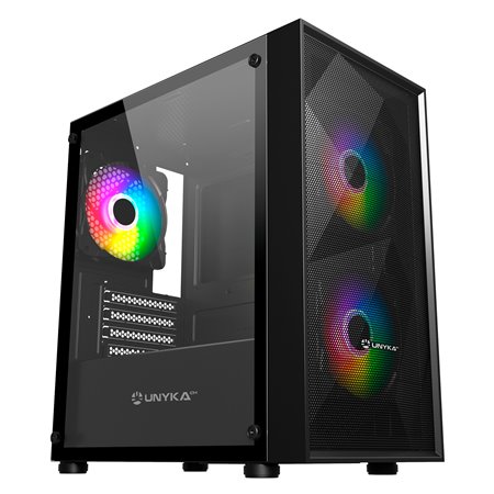 Caja Unyka Mir B200 ARGB mATX Mini-ITX Negra (UK113011)