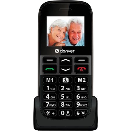 Telefono movil DENVER Senior 1.77" Negro (BAS-18500MEB)