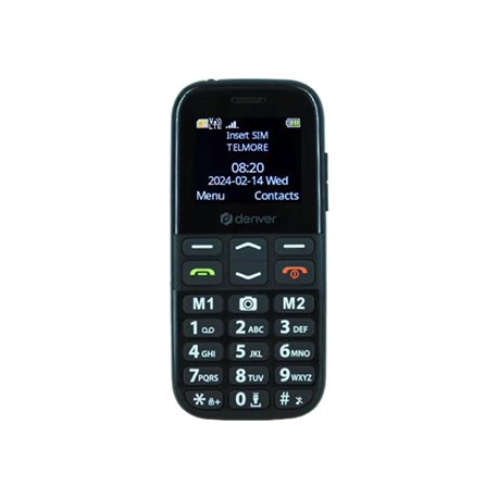 Teléfono Móvil DENVER 1.77" BT 4G Negro (BAS-18600L)