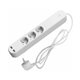 Regleta DENVER 3xSchuko 2xUSB Blanca (SHP-310U)