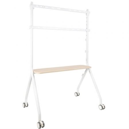 Soporte de Suelo TOOQ 49"-80" Blanco/Haya (FS20207M-W)