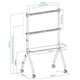 Soporte de Suelo TOOQ 49"-80" Blanco/Haya (FS20207M-W)