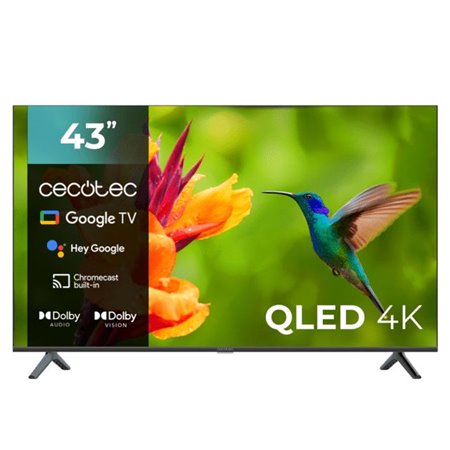 TV CECOTEC VQU40043S 43" QLED 4K UHD Negro (00982)