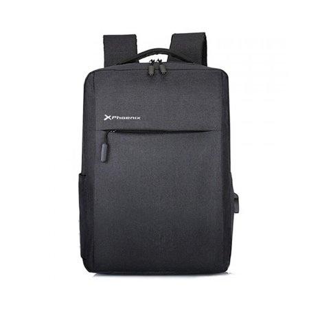 MOCHILA PHOENIX MICHIGAN 15.6 BLACK + CABLE USB