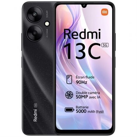 Smartphone XIAOMI Redmi 13C 6.74" 4Gb 128Gb 5G Negro