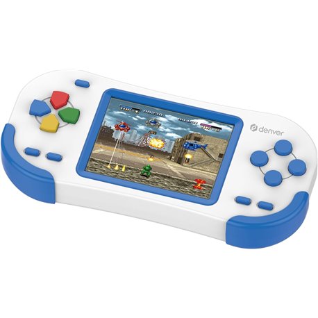 Consola GamePad DENVER LCD 2.8" Blanca/Azul (GMP-295)