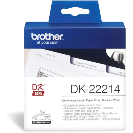 Cinta de Papel Continua BROTHER 12mm 30.48m (DK-22214)