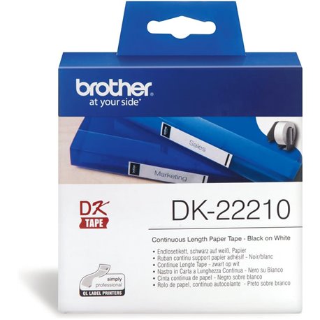 Cinta de Papel Continua BROTHER 29mm 30.48m (DK-22210)