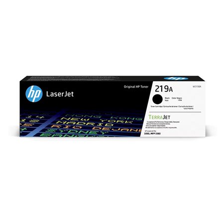 Toner HP LaserJet 219A Negro 1300 páginas (W2190A)