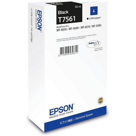 Tinta Epson T7561 Negro 50ml 2500 páginas (C13T75614N)