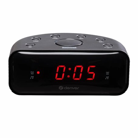 Radio Despertador DENVER Alarma Dual Negro (CR-430MK2)