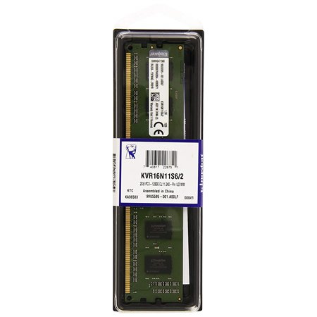 Modulo DDR3 1600MHz CL11 2Gb SRX16 KVR16N11S6/2             