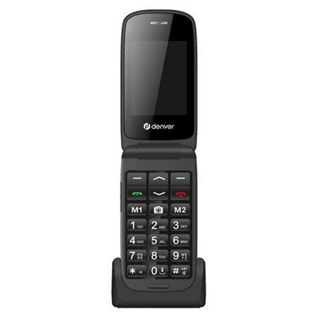 Teléfono Móvil DENVER 2.4" Plegable Negro (BAS-24600L)