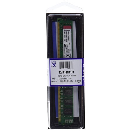 Modulo DDR3 1600Mhz 8Gb KVR16N11/8.                         