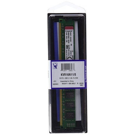 Modulo DDR3 1600Mhz 8Gb KVR16N11/8.                         