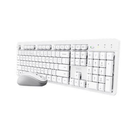 Teclado+Raton TRUST ODY II Wireless Blanco (25467)