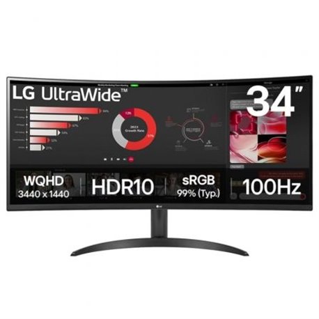 Monitor LG 34? Ultrawide Panel VA UWQHD Curvo (34WR50QK