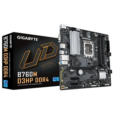 GIGABYTE B760M D3HP DDR4: (1700) 4DDR4 VGA HDMI mATX